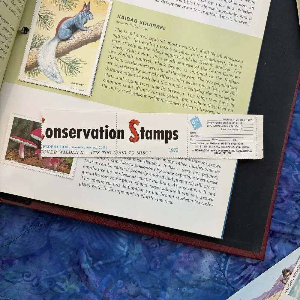 National Wildlife Federation Wildlife Conservation Stamp Album Collection 1976